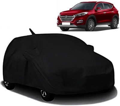 AXLOZ Car Cover For Hyundai Tucson (With Mirror Pockets)(Black)