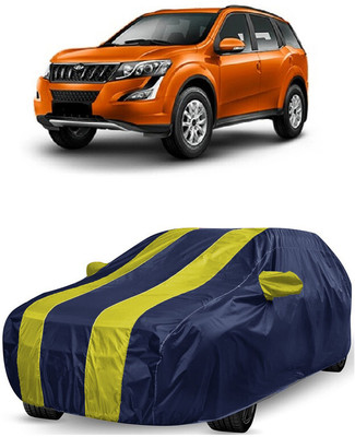 ANTOFY Car Cover For Mahindra XUV500 W7 AT Diesel (With Mirror Pockets)(Yellow, Blue)