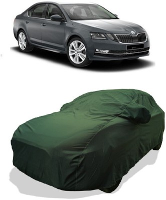 Coxtor Car Cover For Skoda Octavia 1.8 TSI AT Onyx Petrol (With Mirror Pockets)(Green)