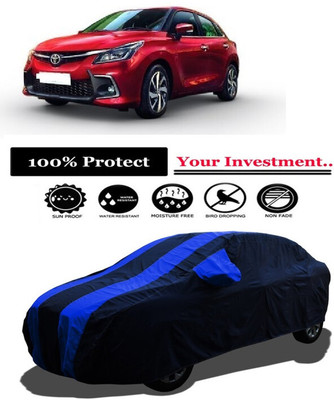 Amexride Car Cover For Toyota Glanza V Petrol (With Mirror Pockets)(Multicolor)