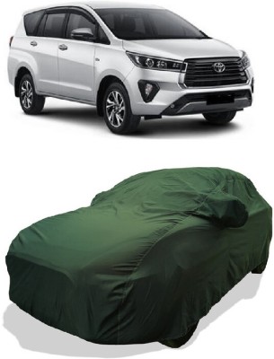 Coxtor Car Cover For Toyota Innova Crysta 2.4 G MT Diesel (With Mirror Pockets)(Green)