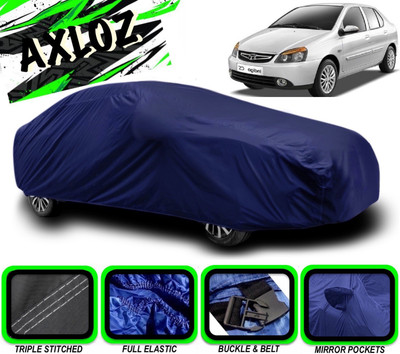 AXLOZ Car Cover For Tata Indigo CS (With Mirror Pockets)(Blue)
