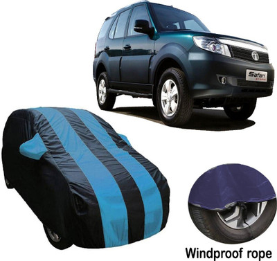 ABS AUTO TREND Car Cover For Tata Safari Storme (With Mirror Pockets)(Blue)