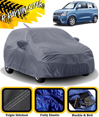 R Rayvin Star Car Cover For Maruti Suzuki Wagon R EV (With Mirror Pockets)(Grey)