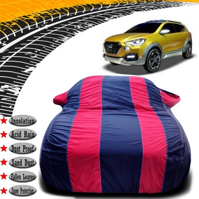 Yuniek Car Cover For Datsun Go-Cross (With Mirror Pockets)(Red, Blue)