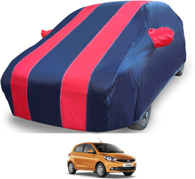 MOCKHE Car Cover For Tata Tiago (With Mirror Pockets)(Red)