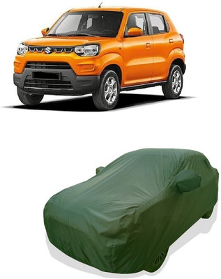 Tricway Car Cover For Maruti Suzuki S-Presso VXI Plus Petrol (With Mirror Pockets)(Green)