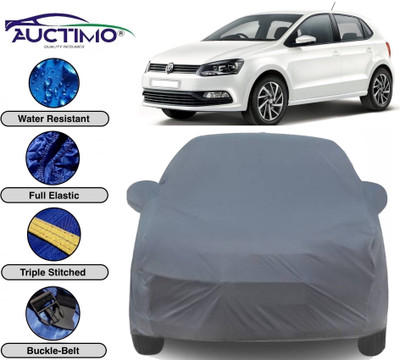 AUCTIMO Car Cover For Volkswagen Polo GT (With Mirror Pockets)(Grey)