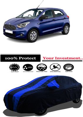 Amexride Car Cover For Ford Figo 1.2P Ambiente MT (With Mirror Pockets)(Multicolor)
