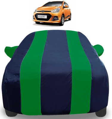 Auto Hub Car Cover For Hyundai Grand i10 (With Mirror Pockets)(Green)