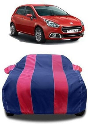 KAHRA Car Cover For Fiat Abarth Punto (With Mirror Pockets)(Red)