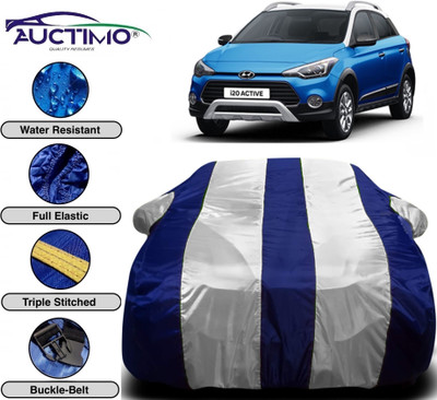 AUCTIMO Car Cover For Hyundai i20 Active (With Mirror Pockets)(Multicolor)
