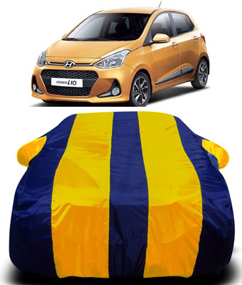 AXLOZ Car Cover For Hyundai Grand i10 (With Mirror Pockets)(Multicolor)
