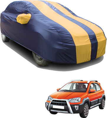 SS FOR YOUR SMART NEEDS Car Cover For Toyota Etios Cross (With Mirror Pockets)(Blue, Yellow)