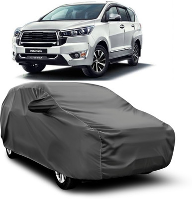 SXAWG Car Cover For Toyota Innova Crysta (With Mirror Pockets)(Grey, For 2019, 2024 Models)