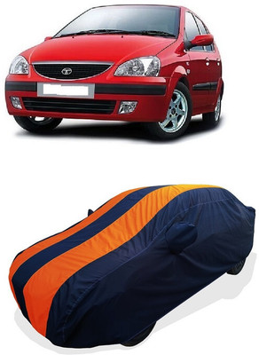 Coxtor Car Cover For Tata Indica Turbo (With Mirror Pockets)(Orange)