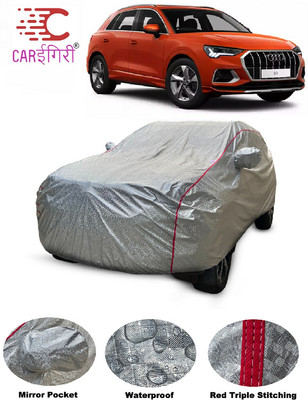 Carigiri Car Cover For Audi Q3 (With Mirror Pockets)(Silver)