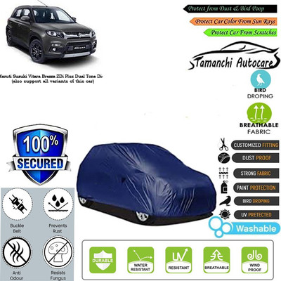 Tamanchi Autocare Car Cover For Maruti Suzuki Vitara Brezza ZDi Plus Dual Tone Diesel(Blue)