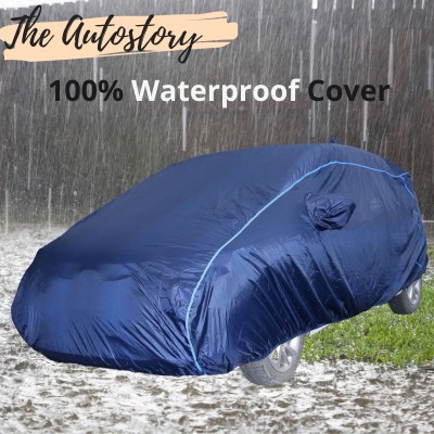 The Autostory Car Cover For Fiat Palio (With Mirror Pockets)(Blue, For 2005 Models)