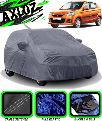 AXLOZ Car Cover For Maruti Suzuki Alto K10 (With Mirror Pockets)(Grey)