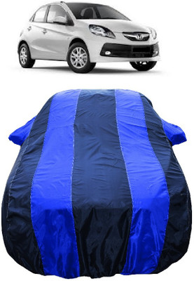 Wegather Car Cover For Honda Brio VX O (With Mirror Pockets)(Blue)