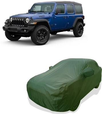 Tricway Car Cover For Jeep Wrangler Unlimited 4X4 (With Mirror Pockets)(Green)