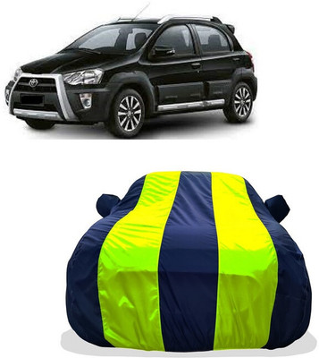 Tricway Car Cover For Toyota Etios Cross 1.4L VD (With Mirror Pockets)(Yellow)