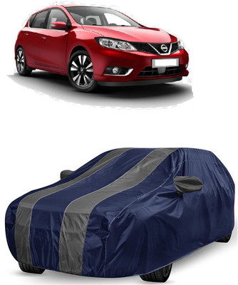 ANTOFY Car Cover For Nissan Pulsar (With Mirror Pockets)(Grey, Blue)