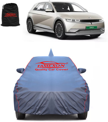 FAMEXON Car Cover For Hyundai Ioniq 5 (With Mirror Pockets)(Grey)