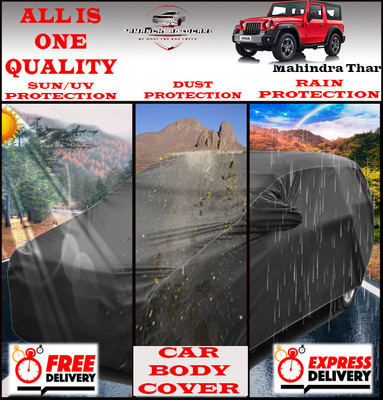 Tamanchi Autocare Car Cover For Mahindra Thar(Grey)