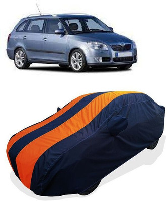 QLAX Car Cover For Maruti Fabia 1.9 TDI (With Mirror Pockets)(Orange)