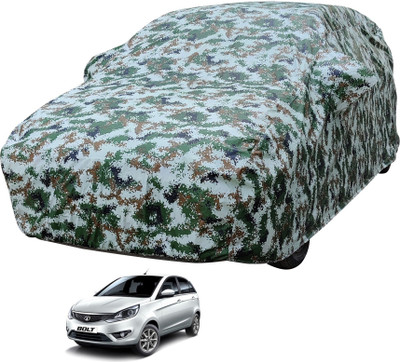 Auto Hub Car Cover For Tata Bolt (With Mirror Pockets)(Multicolor)