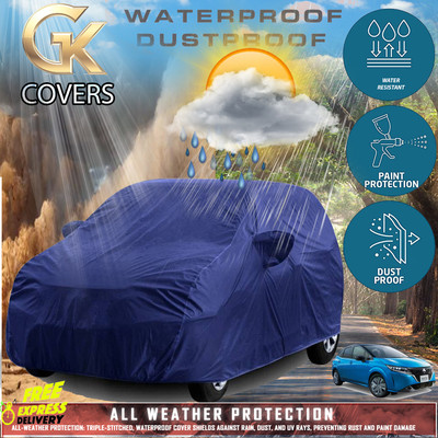 Tamanchi Autocare Car Cover For Nissan Note e-Power (With Mirror Pockets)(Blue)