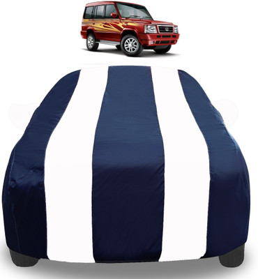 Auto Hub Car Cover For Tata Sumo Gold (With Mirror Pockets)(White)