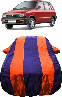 Wegather Car Cover For Maruti 800 AC LPG (With Mirror Pockets)(Orange)