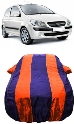 Wegather Car Cover For Hyundai Getz Prime (With Mirror Pockets)(Orange)