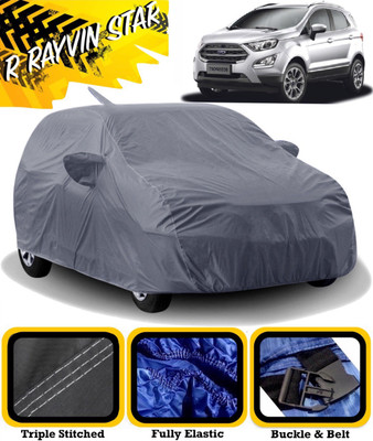 R Rayvin Star Car Cover For Ford Ecosport (With Mirror Pockets)(Grey)