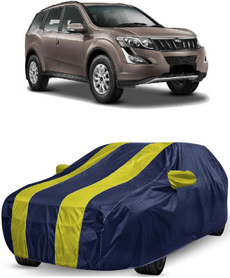 ANTOFY Car Cover For Mahindra XUV500 W10 2WD (With Mirror Pockets)(Yellow, Blue)