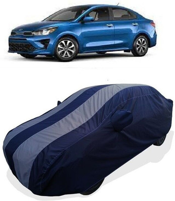 QLAX Car Cover For Maruti Rio LX (With Mirror Pockets)(Grey)