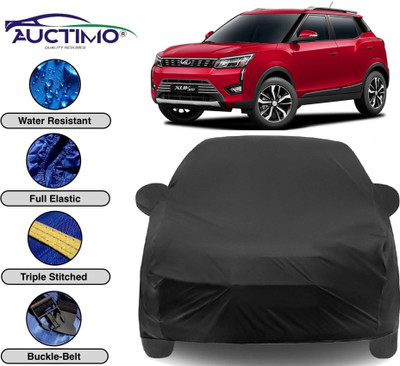 AUCTIMO Car Cover For Mahindra XUV 300 (With Mirror Pockets)(Black)