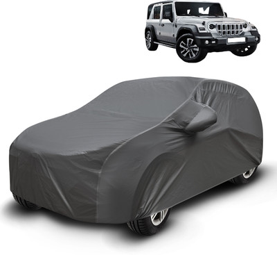 Caronix Car Cover For Mahindra Thar Roxx (With Mirror Pockets)(Grey)
