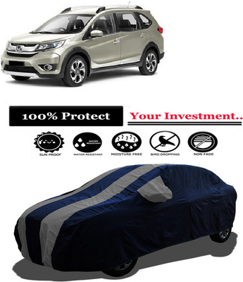 Amexride Car Cover For Honda BRV i-VTEC S MT Petrol (With Mirror Pockets)(Grey)