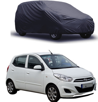 ROYAL AUTO MART Car Cover For Hyundai i10 (Without Mirror Pockets)(Grey)