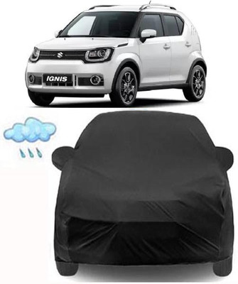 Aoriyon Car Cover For Maruti Suzuki Ignis (With Mirror Pockets)(Black)
