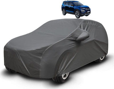 Auto Hub Car Cover For Tata Safari (With Mirror Pockets)(Grey)