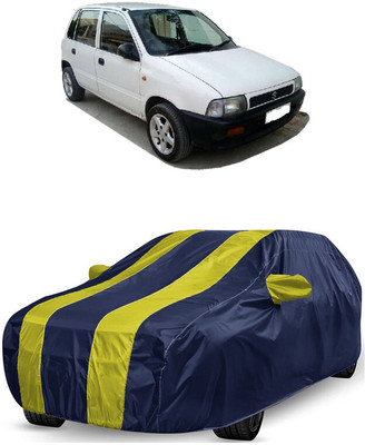 ANTOFY Car Cover For Maruti Suzuki Zen LX (With Mirror Pockets)(Yellow, Blue)