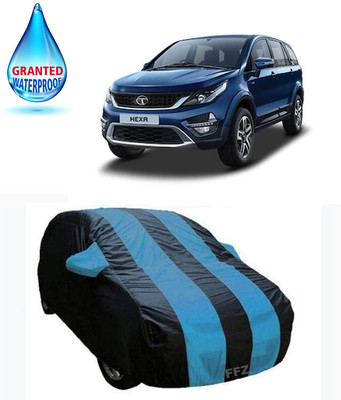 FFZ Car Cover For Tata Hexa (With Mirror Pockets)(Blue, Black, For 2020 Models)