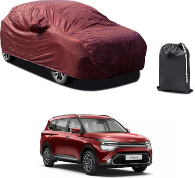 CODOKI Car Cover For Kia Carens (With Mirror Pockets)(Maroon)
