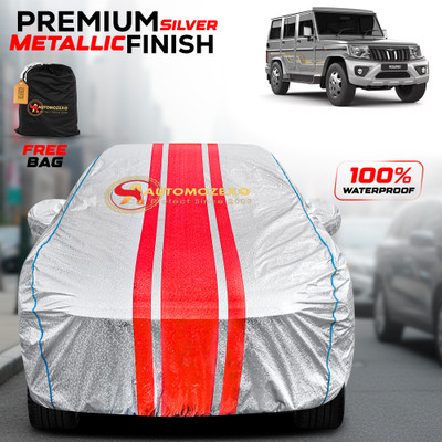 AUTOMOZEXO Car Cover For Mahindra Bolero (With Mirror Pockets)(Silver)
