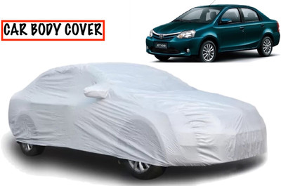 S Shine Max Car Cover For Toyota Etios (With Mirror Pockets)(Silver)